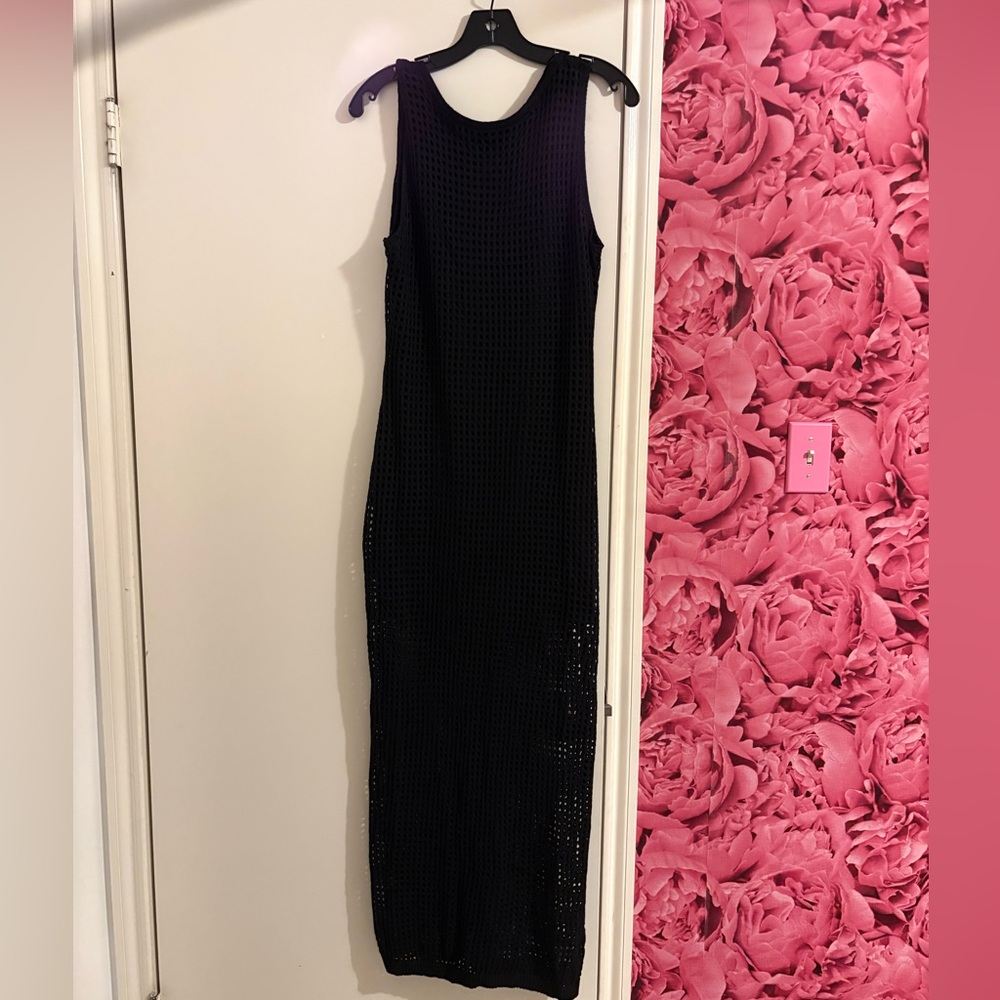 Commense Black Sleeveless Maxi Dress- V back; never worn*